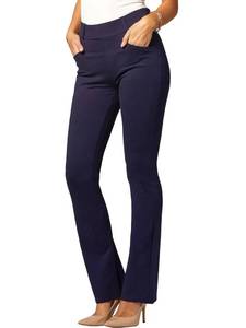 lot 2239 image: Conceited Navy Dress Pants Women Tummy Control - Wear to Work Pants Women - Womens Dress Pants - Slacks - Business Casual Office - Navy Blue - X-Small