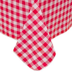 lot 2242 image: Heavy Duty Vinyl Tablecloth with Flannel Backing Waterproof Oil-Proof Plastic Table Cloth Stain-Resistant Wipeable Rectangle or Square Table Cover for Indoor and Outdoor (Red Checkered, 52x70 Inch)