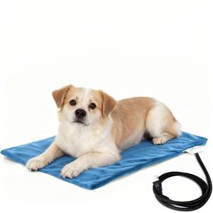 lot 3774 image: MARUNDA Pet Heating Pad,Cat Dog Electric Pet Heating Pad Indoor Waterproof,Auto Constant Temperature, Chew Resistant Steel Cord (Blue, M-16 x 20in)in
