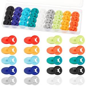 lot 4131 image: Juexica Running Bib Clips Race Number Buckle Fixing System Triathlon Race Bib Holder Marathon Fastener Holder for Field Event(Mixed Colors)