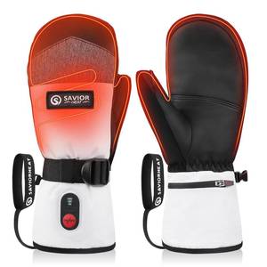 lot 4132 image: Heated Mittens for Men Women 7.4V 3000mAh Battery Ski Gloves, Fast Charging Electric Waterproof, Touchscreen Warm Winter Gloves for Outdoor Skiing, Hiking, Snowboarding, Camping, and Riding