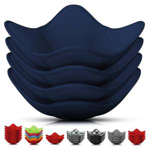 lot 4136 image: 4 Pcs Microwave Bowl Cozy Holders � Deep Navy Blue Microfiber Fabric Bowl Holders for Hot Food, Fits Most Bowls Up to 6.5 and Plates 7.1in � Protect Hands from Hot Dishes, Heat-Resistant for Kitchen Usein