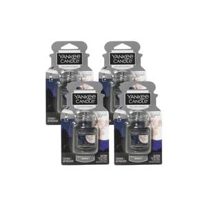 lot 4142 image: Yankee Candle Car Air Fresheners, Hanging Car Jar Ultimate, Neutralizes Odors Up To 30 Days, Midsummerfts Night, 0.96 OZ (Pack of 4)