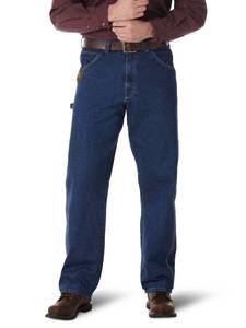 lot 4184 image: Wrangler Riggs Workwear Menfts Big and Tall Work Horse jeans, Antique Indigo,48W x 34L