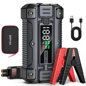 lot 4200 image: Car Jump Starter, 8000A Peak 26800mAh (Up to All Gas or 10.0L Diesel Engine, 50 Times) 12V Auto Booster Battery Charger Jump Box with Quick Charger Smart Jump Cables with LED Screen