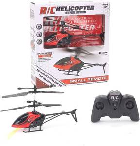 lot 4213 image: YAWEVEAY Remote Control Helicopter Toy, 2-Channel, 2.4 GHz, 2 Speeds, Up and Down Flying, Gift for Kids, Red