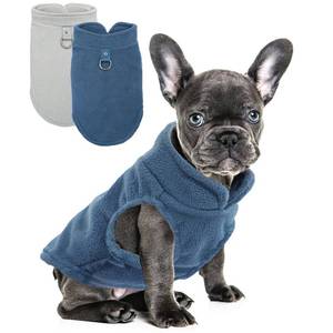 lot 4222 image: 2 Pack Dog Sweater with Leash Ring Winter Warm Pet Sweater Thick Clothes Coat Fleece Dog Sweaters for Small Dogs Girl Boy for Chihuahua, French Bulldog, Dachshund,Medium(7-10lbs)