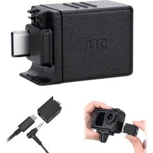 lot 4247 image: Osmo Action 6 Mic Adapter, 3.5mm Audio Mic Adapter for DJI Osmo Action 6 5 Pro 4, Supports Microphone Input, External Microphone Converter with Type-Cfor ChargingInterface for Recording Vlogging
