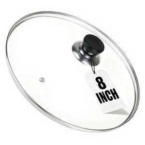 lot 4259 image: 8 Inch Pan Lid, 8ftft Frying Pan Lid, Tempered Glass Cast Iron Lids for Skillets, Fry Pan, Wok Pot (8 inch)