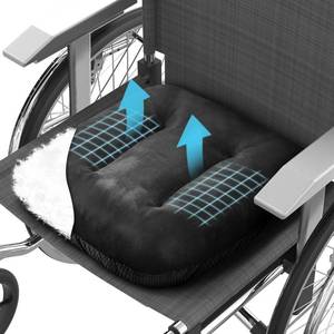 lot 4274 image: Usmack 16x16in Wheelchair Cushions with Cotton Fill � Removable Washable Cover and Carry Handle, Non-Slip Wheelchair Seat Cushion for Wheelchairs, Office Chairs and Car Seatsin