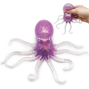 lot 4275 image: ZTATU Octopus Toy Stress Balls for Adults (1PCS) Squishy Fidget Toys Glitter Stress Ball, Sea Animals Squishy Ball, Stress Relief Kids Party Favors Sensory Fidget, Easter Basket Stuffers