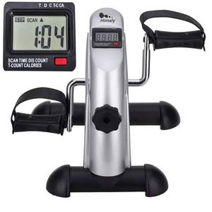 lot 9001 image: Mini Exercise Bike, himaly Under Desk Bike Pedal Exerciser Portable Foot Cycle Arm and Leg Peddler Machine with LCD Screen Displays
