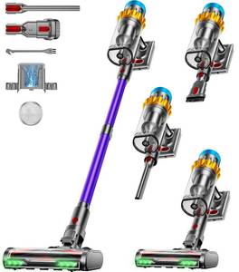 lot 9996 image: Cordless Vacuum Cleaner, 55KPA 70Min 650W Motor Powerful Vacuum Cleaners for Home, Self-Stand Cordless Stick Vacuum Rechargeable Anti-TangleLED Screen1.8L Cup for Home Pet HairCarpetHardwood Floor