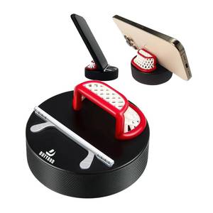 lot 10449 image: DUTYBOD Hockey Pucks Cell Phone Stand-Ice Hockey Pucks Resin Phone Universal Most Mobile Phones Hockey Display Holder Stand Gift Souvenir Collection1pcs