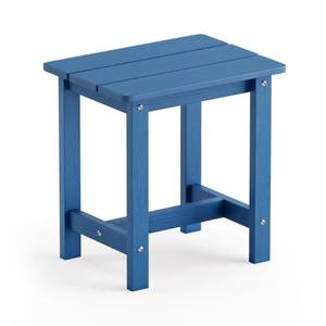 lot 13187 image: LUE BONA Outdoor Side Table, HDPS Small Outdoor Table, Adirondack Side Table, Outside End Table for Patio, Porch, Deck, Weather ResistantEasy MaintenanceIndoor or Outside Use, Navy Blue