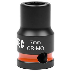 lot 14117 image: JU JIAN TEC 6-Point Shallow Impact Socket, 38-Inch Drive 7mm Socket, Cr-Mo,Automotive, Truck Maintenance, Heavy Equipment Repair