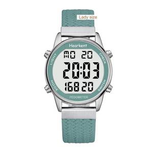 lot 14129 image: Hearkent Womens Pedometer Watch-Step Tracker Watch with Calories Counter-Non Bluetooth Pedometer Watches-LCD Large Numbers-30M Waterproof Watch-Wrist Watch Step Counter for Walking(Green)
