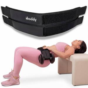 lot 14144 image: Sboddy Hip Thrust Belt with Dual-Strap Design � Booty Builder for Heavy Dumbbells, Kettlebells and Plates Up to 400 lbs � Comfortable Glute Workout Equipment for Women � Coach Tested � Home and Gym Use.