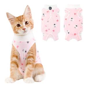 lot 14161 image: Cat Recovery Suit Female, Breathable Cat Onesie After Surgery Female for Abdominal Wounds or Skin Diseases, Surgery Recovery Suit Kitten Onesie After Spay Wear Anti Licking