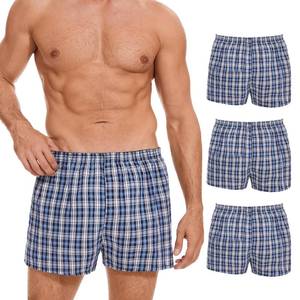 lot 14168 image: ShieldEase Incontinence Underwear for Men Washable - Reusable Boxer Briefs with Front Fly, Front and Rear Leak Proof, 120ml Absorbency (XL, Plaid Blue White, 3 Pack)