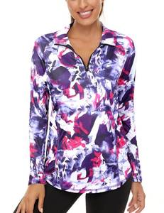lot 14178 image: LURANEE UPF 50 Long Sleeve Women,Activewear Plus Size Dry Fit Athletic Tops Relaxed 14 Zip Pilates Running Pullover Gym Hiking Jacket Outfits Tops for Leggings Tie Dye XX-Large