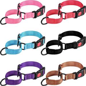 lot 14199 image: 6 Pcs Multicolor Nylon Martingale Dog Collar Adjustable Martingale Collar with Buckle Small Training Collar for Dogs Puppy Collar for Dogs Puppy Training