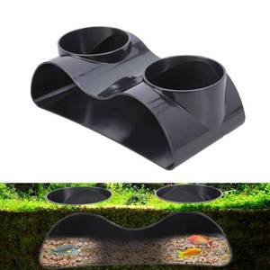 lot 14225 image: VLSQHNCF Aquarium Underground Tunnel Cave, Fish Tanks Gravel Tunnel Decoration, Double Hole Aquarium Cave Corner for Breeding, Viewing Fish and Shrimp Under Gravel Tunnels