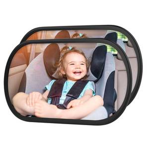 lot 14228 image: BOEYOS Baby Car Mirror, Safety Car Seat Mirror for Rear Facing Infant, Clear Wide View, 360°Rotation, Easily Observe the Baby Move, Secure, Shatterproof, Crash Tested and Certified (2-Pack)