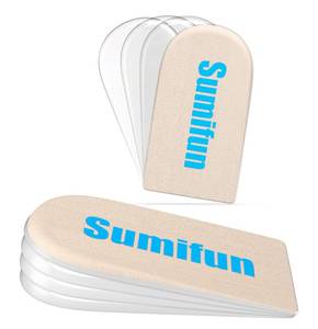 lot 14234 image: Sumifun Heel Lift, 4-Layer 1 Inch Gel Shoe Lifts for Women Uneven Legs, Adjustable Orthopedic Heel Lifts for Heel Pain and Leg Length Discrepancy, Heel Wedge Inserts 14 12in 34in (Size S, Beige)in