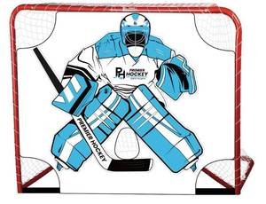 lot 14240 image: Premier Sports � Hockey Goal Shooter Tutor � for Use Only with 54� Junior Hockey Net � Street and Roller Hockey Nylon Shooting Tarp � Hockey Shooting Accuracy Training Equipment