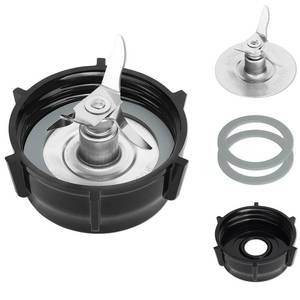lot 14246 image: Oster Blender Replacement Parts Ice Blade and ABS Plastic Base with 2 Rubber O Ring Gaskets - Compatible Osterizer Blender Accessories - Durable Stainless Steel Blades for Smooth Blending