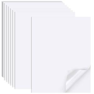 lot 14249 image: Printable Sticker Paper for Inkjet Printer, 40 Sheets 8.5x11ftft Matte Sticker Printer Paper Full Sheet Labels for LaserInkjet Printers, Letter Sizein