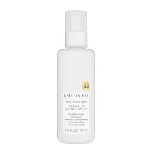 lot 14274 image: Kristin Ess Hair Hydrating Salon Leave In Conditioner Spray for Strength  Shine - Lightweight Anti Frizz Detangler for Women - Sulfate Free  Color Safe - Castor Oil Moisture Bond Repair Spray