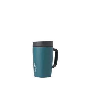 lot 14279 image: Owala SmoothSip Slider Stainless Steel Insulated Travel Mug with handle, 100percent Leak Proof, For Hot and Cold Drinks, Travel Friendly with Sliding Lock Lid, 12oz, BPA Free, Leak Proof, High Dive