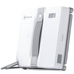 ECOVACS WINBOT Mini Window Cleaning Robot - Compact Design, Dual Nozzles with Ultrasonic Spray, 9-Stage Protection System, Intelligent Path Planning, 3 Cleaning Modes, Anti-Slipping System