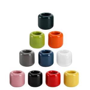 lot 16464 image: 10 Pcs Ceramic Chime Candle Holders, 0.7 Inch Diameter, Home Small Candle Holders for Casting Chimes, Rituals, Spells, Vigil, Wiccan Supplies and More (Ceramics, Multicolor)