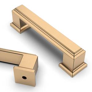 lot 16476 image: Asidrama 10 Pack 3 Inch(76mm) Champagne Bronze Kitchen Cabinet Handles,Brushed Brass Cabinet Pulls Kitchen Cabinet Hardware for Cupboard Gold Drawer Pulls