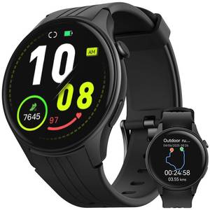 lot 18201 image: Parsonver Smart Watch, Built-in GPS, Bluetooth Calling, Fitness Watch for Men Women with 100 Sport Modes, IP68 Waterproof, Heart Rate, Sleep Monitor, Pedometer, Smartwatch for Android and iPhone, Black