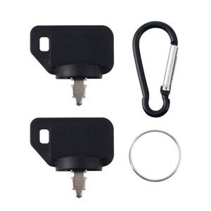 lot 18209 image: 2 PCS Ignition Switch Key 63-8360 103-2106 1-603511 62-7770 Compatible with Toro Exmark Titan Z-Master Lazer Z Turf Ranger Navigator Turf Tracer X-Series Metro