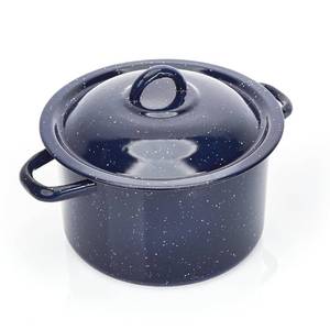 lot 18216 image: IMUSA 6.0qt Enamel Stock Pot, Blue