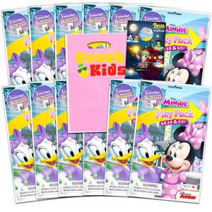 lot 18238 image: Disney Minnie Mouse Party Favor Packs Bundle with 12 Play Packs Filled with Coloring Books and Stickers Featuring Minnie Mouse (Minnie Mouse Party Supplies)