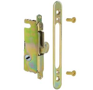 lot 18256 image: Sliding Glass Door Mortise Lock Replacement Fits 3-1516� Screw Hole Spacing Door Handle, Sliding Patio Door Latch Replacement Parts, 45° Keyway, 3-1116� Screw Holes Lock