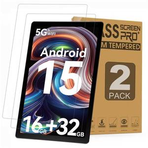 lot 18297 image: HminSen 2 Pack Screen Protector for Evermyth Tablet 10 Inch, Tempered Glass Film Guard for Everyuth 10 inch KB1001KB1004KB1001LKB1004L Tablets