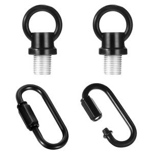lot 18304 image: 2 Set 18-IP Lighting Loops with Link Buckle Connectors for Light Fixture Chandelier Chain Extension, Hook Rings for Light Fixture, Eye Nuts Lamp Nuts