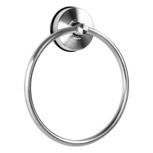 lot 18305 image: YOHOM Suction Cup Towel Ring Hand Towel Holder for Bathroom Vacuum Suction Washcloth Holder Dish Towel Hanger for Shower Wall No Drill Stainless Steel Brushed Finish