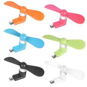 lot 18306 image: Gfytdxe Mini Cell Phone Fan - Colorful Powerful Fan Compatible for iPhone, iPad, Android Smartphone,Tablet - Cell Phone Summer Accessories - (6-Pack)