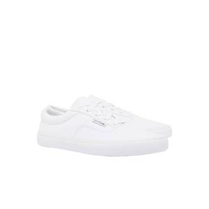 lot 18308 image: Lacoste Menfts Lace Base Sneaker, White, 10.5