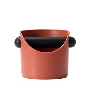 lot 18329 image: Coffee Knock Box, 4.6 in, Barista Style Espresso Grounds Knock Box, Removable Plastic Knock Rod, Non-Slip Base, Espresso Maker Accessory (Caramel)