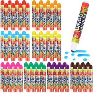 lot 18358 image: Crtiin 80 Pcs Bingo Daubers Dot Markers Set 12ml 0. 4oz Each, 8 Vibrant Colors for Kids Adults Dot Paint Markers Idea for Bingo Games, Art Crafts, Classroom Activities DIY Projects