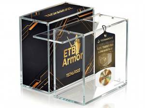 lot 19299 image: ETB Protector Case � Crystal Clear 8mm  5mm Ultra Thick Acrylic Stackable Elite Trainer Box - Acrylic Display Case with Tight Seal Sliding Magnetic Lid � with 6X N52 Strong Magnets